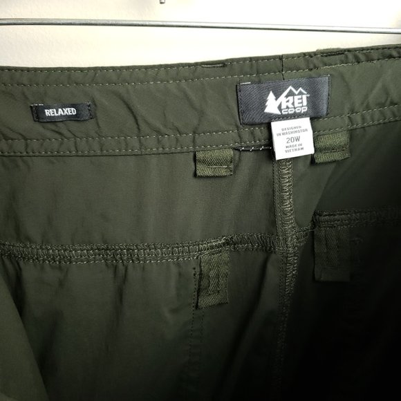 REI Co-op Sahara Women's Convertible Pants Green Outdoor Hiking Lightweight 20W - Picture 6 of 10